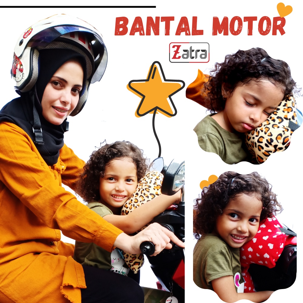 ZATRA Bantal Stang Motor Anak Superrr Lembut