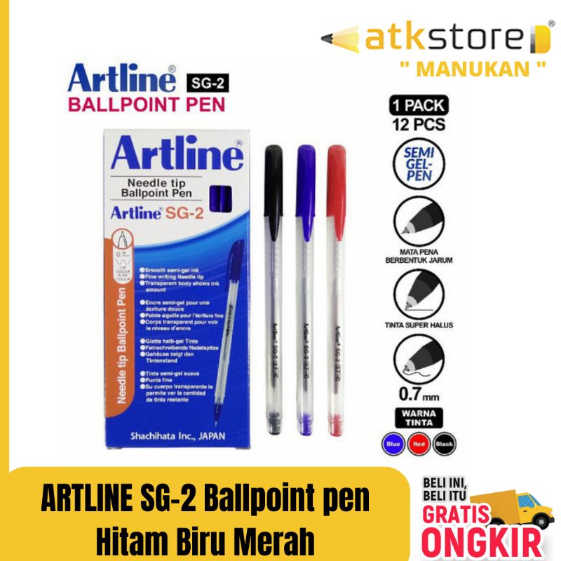 

Artline SG-2 Bullpoint Pen / bundling isi 2 pcs