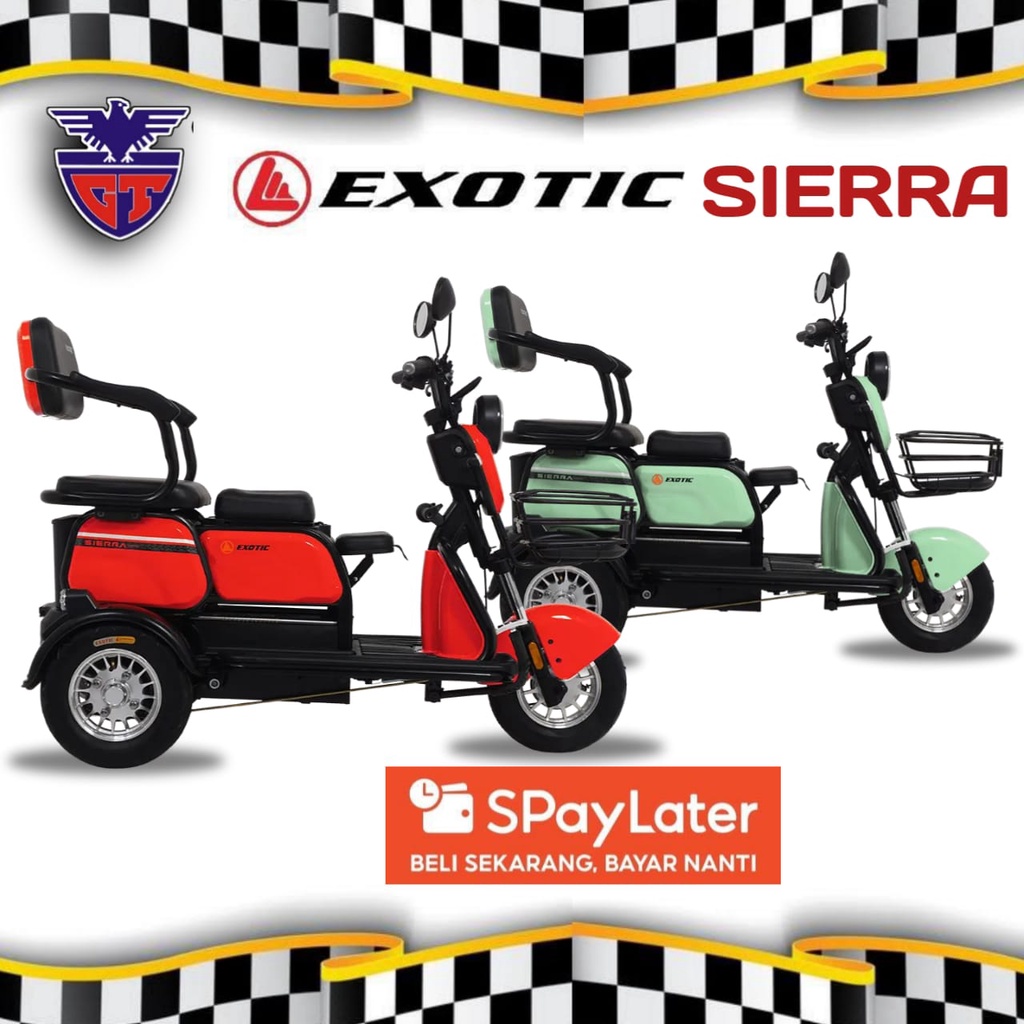 Sepeda Listrik 3 Roda E-Bike Exotic Sierra