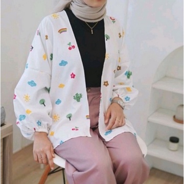 KIYOWO OUTER MOTIF JUMBO XXL | KIYOWO OUTER | KIYOWO MOTIF | CARDI KIYOWO