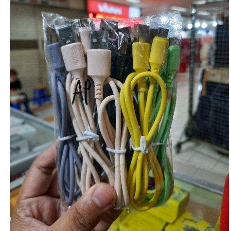 KABEL CASAN MICRO / USB DATA CHARGER TYPE C MACARON MURAH MERIAH