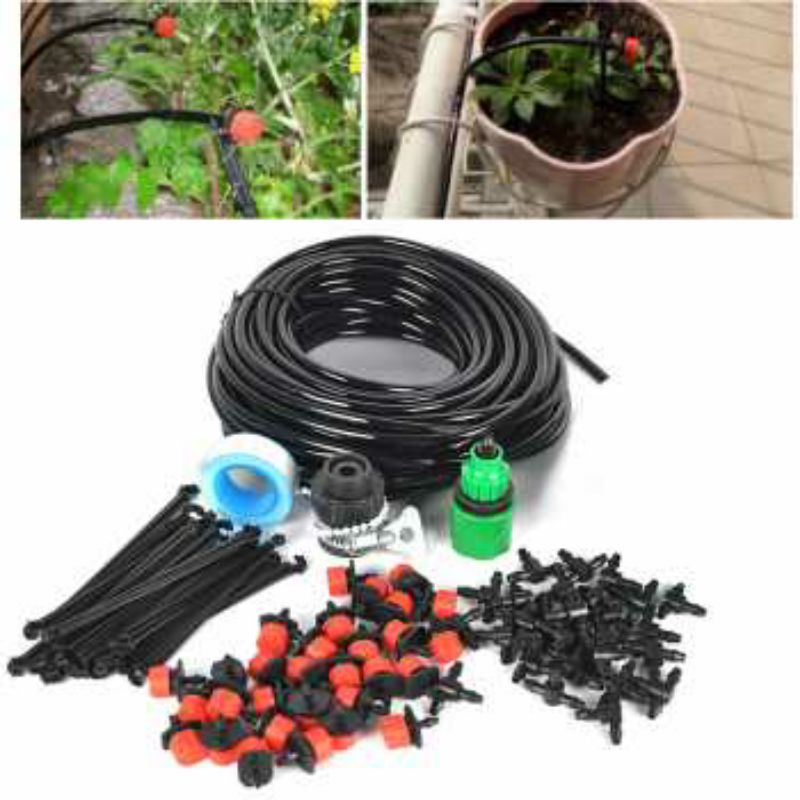 Perlengkapan Peralatan Set Irigasi Air Taman Garden Watering Kit TaffHome