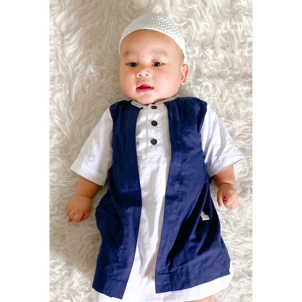 KOKO JUBAH MEWAH SNI LINEN IMPORT BUKAN KAOS NOAH KOKO BAYI MUSLIM baju anak setelan bayi muslim lebaran cowo perlengkapan gamis pakistan anak aqiqah Babeebabyshop