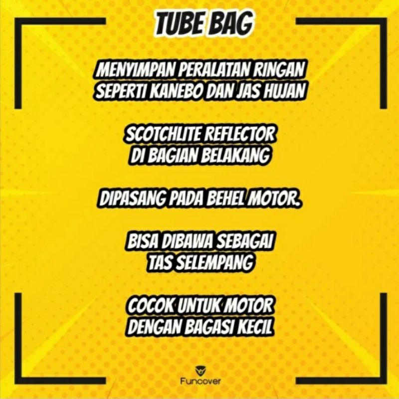 Tabung Tas Jas Hujan FUNCOVER ADV PCX NMAX AEROX NINJA VIXION BYSON Uk 3.5 L Semua Motor