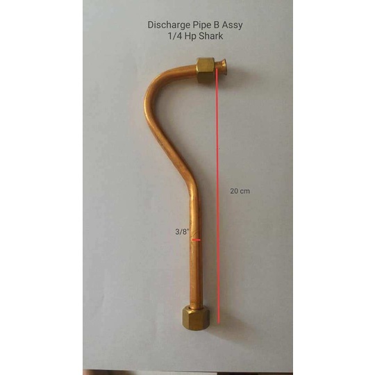 [ KMD ] PIPA TEMBAGA KOMPRESOR ANGIN SHARK 1/4HP