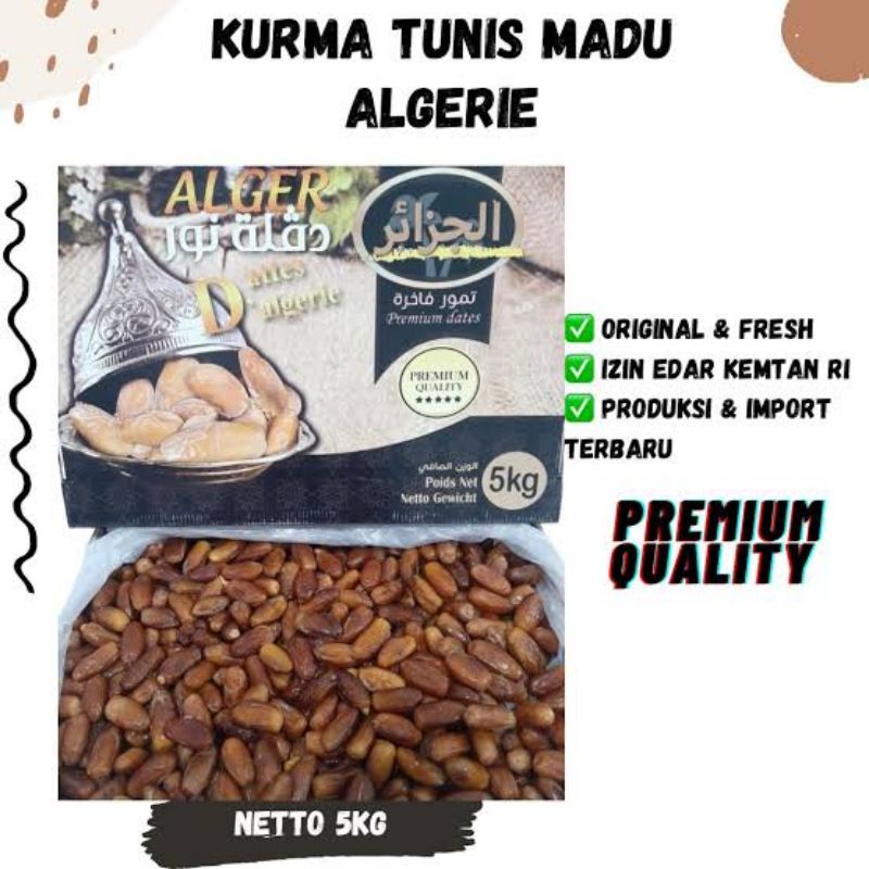 Kurma Tunisia Madu Alger 5kg Kurma Tunis 5 kg