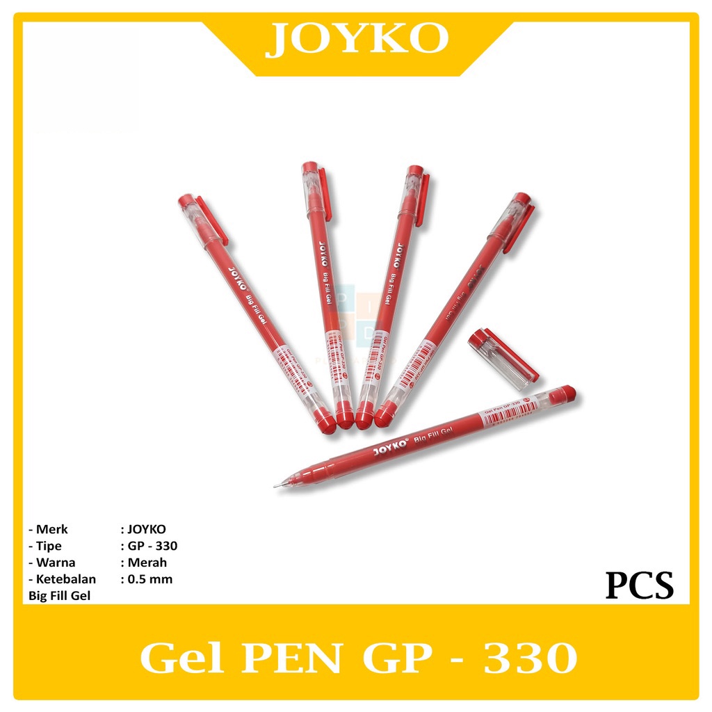 

Joyko Gel Pen GP-330 Big Fill Gel 0.5 mm Pcs