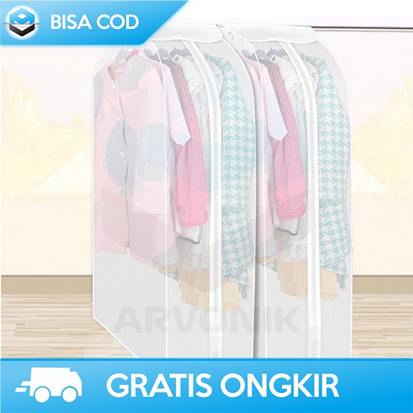 COVER PELINDUNG BAJU ANTI DEBU CLOTH ORGANIZER DUST PROOF PLASTIK PEVA