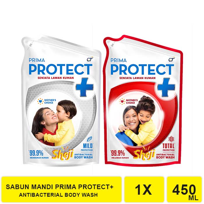 SABUN CAIR PRIMA PROTECT+ KEMASAN REFILL 450ML