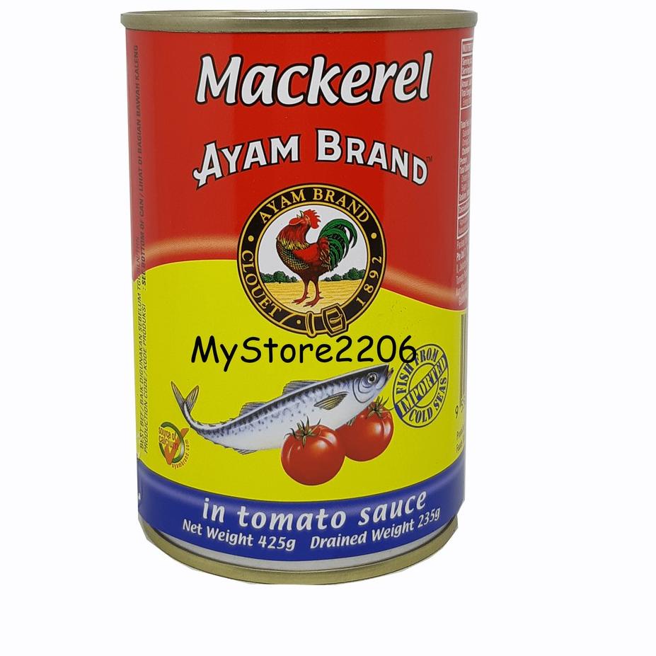 Promo[FG2]-Mackerel Ayam Brand (ukuran besar) 425 gram / 235 gr / Makarel / Mackarel / Makarell