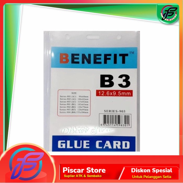 

Name Tag Plastik ID B3 - BENEFIT Card Case Uk. B3 (Pack isi 20 Lembar)