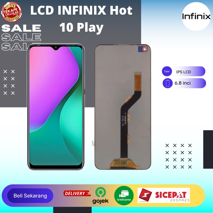 Lcd Infinix Hot 10 Paly bergaransi