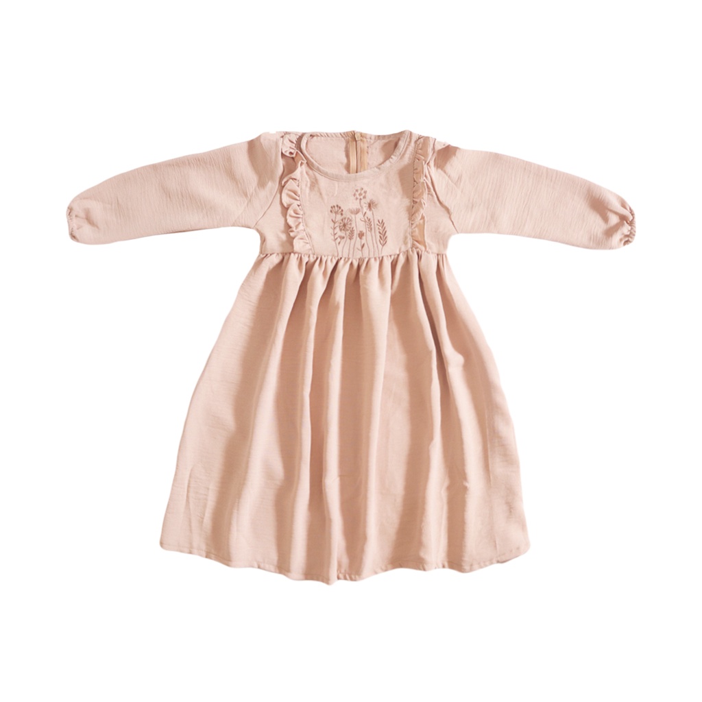 Joel Pakaian Muslim Anak - Gamis Anak Tuniq Bilqis-CREAM