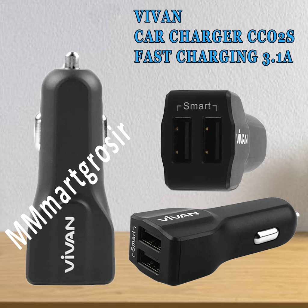 Vivan/ Car Charger/ CCO2S/ Fast Charging 3.1A/ Charger