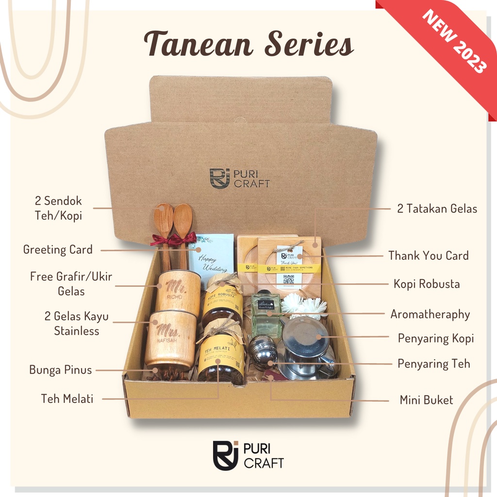 TANEAN STAINLESS Series / FREE UKIR / Hampers Pernikahan / Hampers Wedding / Kado Wisuda / Kado Pernikahan / Hampers Kopi Teh / Wedding Gift / Hampers Lebaran / Kado Unik / Kado Cowok / Kado Cewek / Kado Ulang Tahun / Kado Ultah / Puri Craft