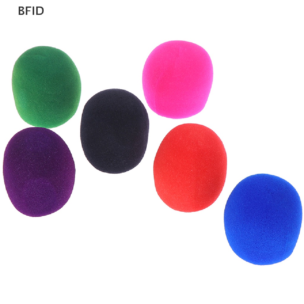 [BFID] 5pc Microphone Headset Grill Kaca Depan Spons Penutup Busa Untuk Merekam Mic [ID]