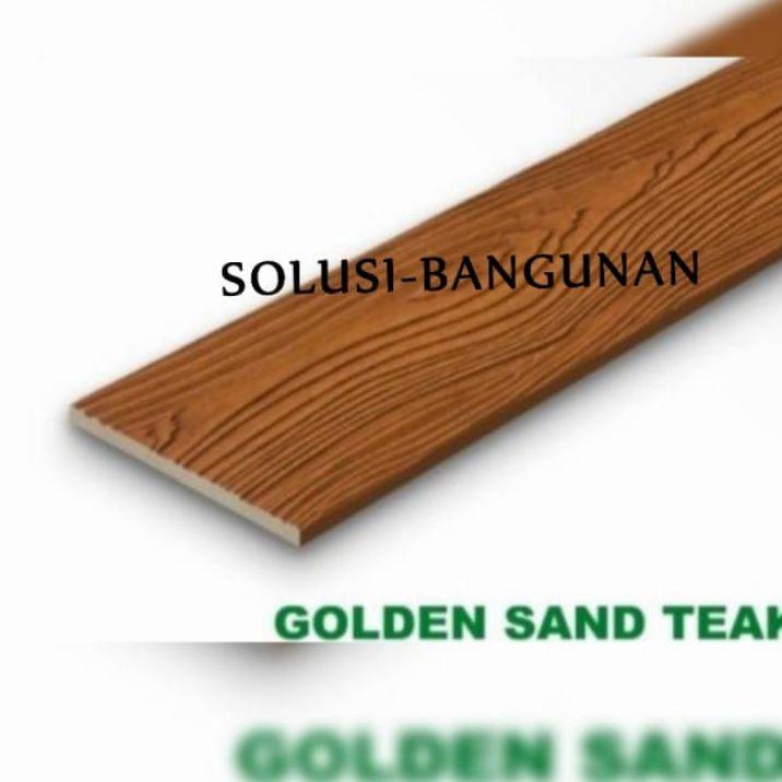 Sheraplank golden sand teak 08mmx200x3000/listplank motif kayu/grc plank/grc motif kayu/ shera plank/ lis plang/lisplank 20cm