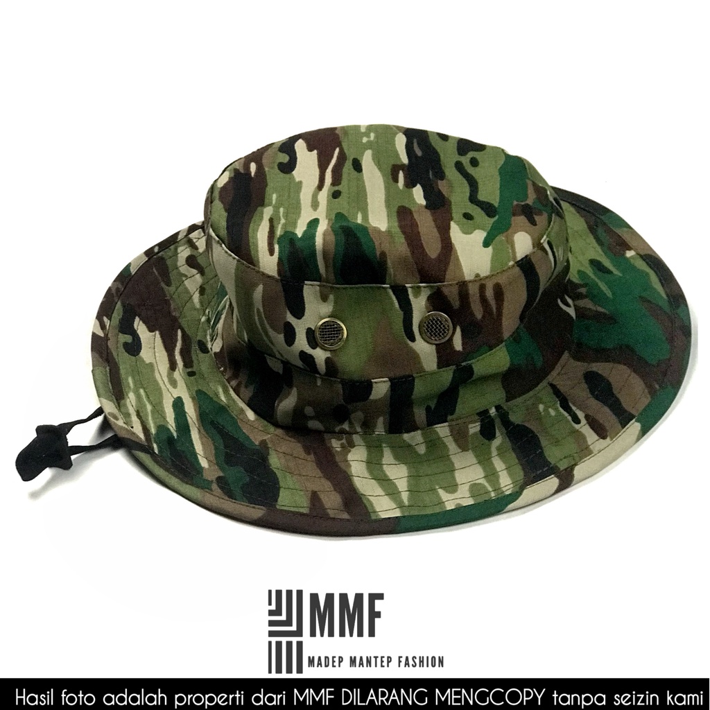 Topi Rimba TNI Terbaru Topi Rimba Loreng TNI AD Terbaru - TOPI RIMBA LORNEG KSAD