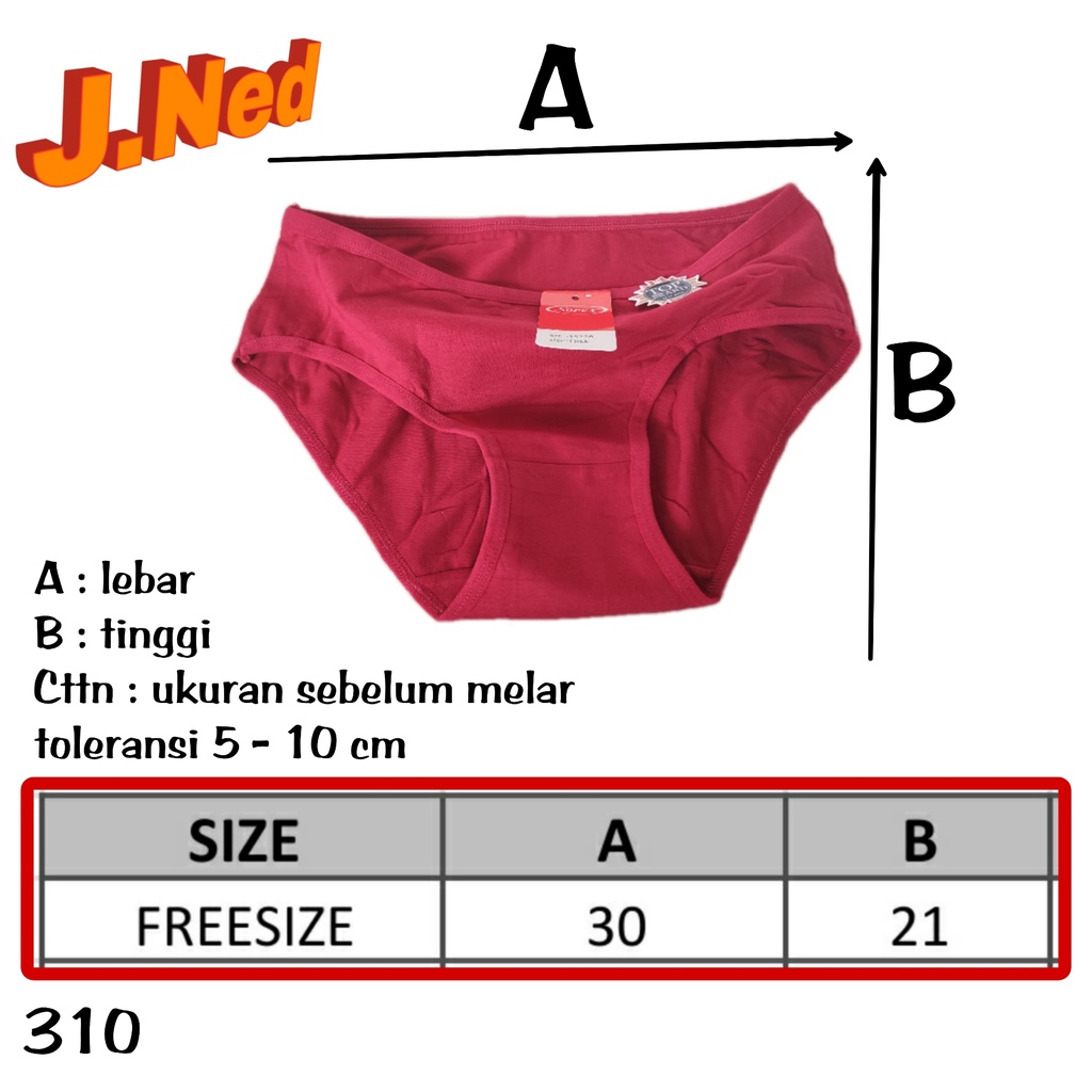 J310 - CELANA DALAM WANITA SOREX 15228 | CD WANITA SOREX MINI