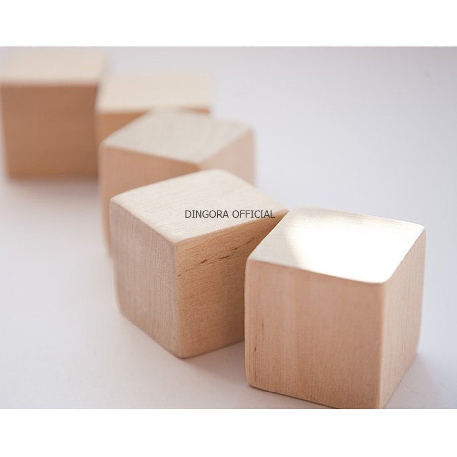 MAINAN ANAK CUBE WOODEN BOX 3CM