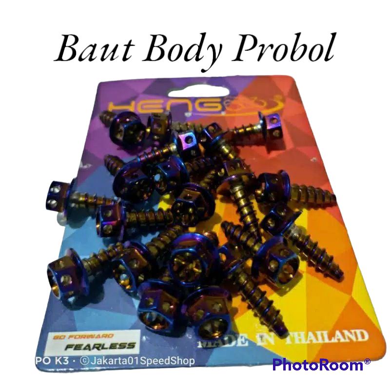 Baut Body Probol Thailand anti Karat Honda/Yamaha Original probol Stainlise