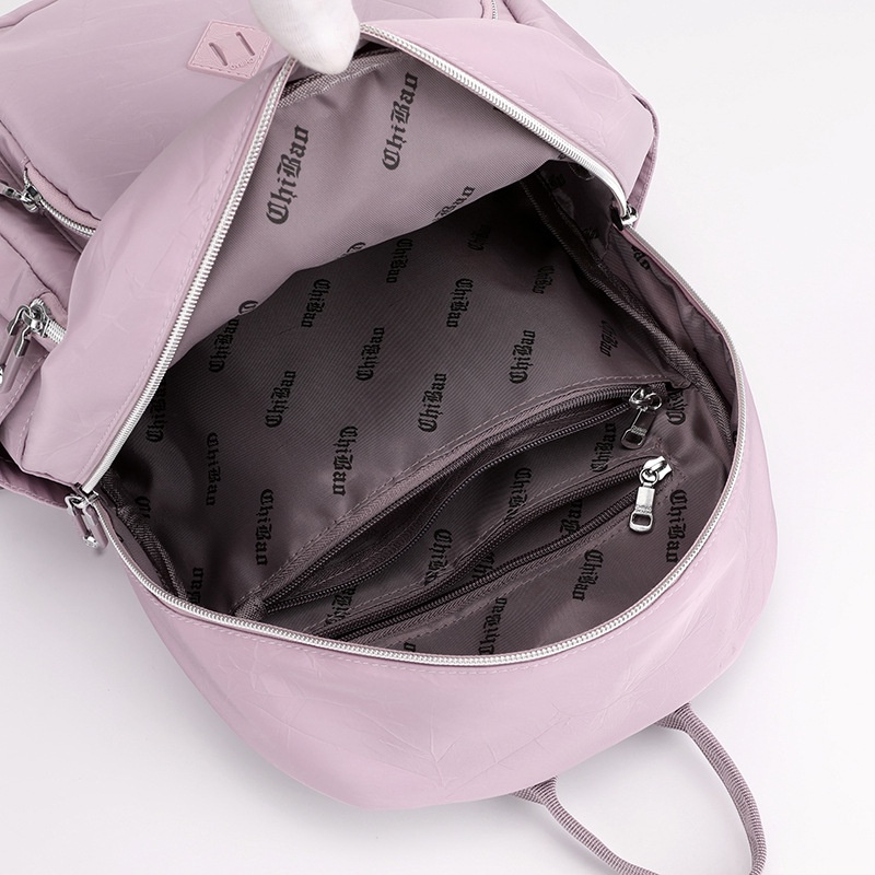 TAS RANSEL WANITA CHIBAO ORIGINAL BACKPACK KOREA GENDONG PUNGGUNG SEKOLAH CEWEK ANTI AIR UNGU LILAC RISANEN TA702P5 KEKINIAN PREMIUM BATAM BRANDED IMPORT KULIAH KERJA MURAH REMAJA