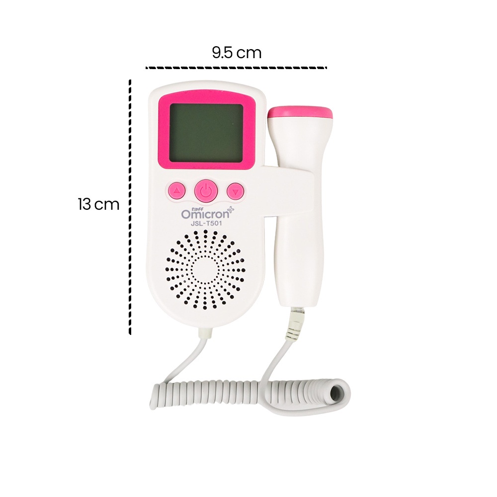 DOPLER DETAK JANTUNG BAYI + GEL FETAL DOPPLER DOPLER HEARTRATE MONITOR ALAT DETEKSI JANTUNG JANIN BAYI - TaffOmicron