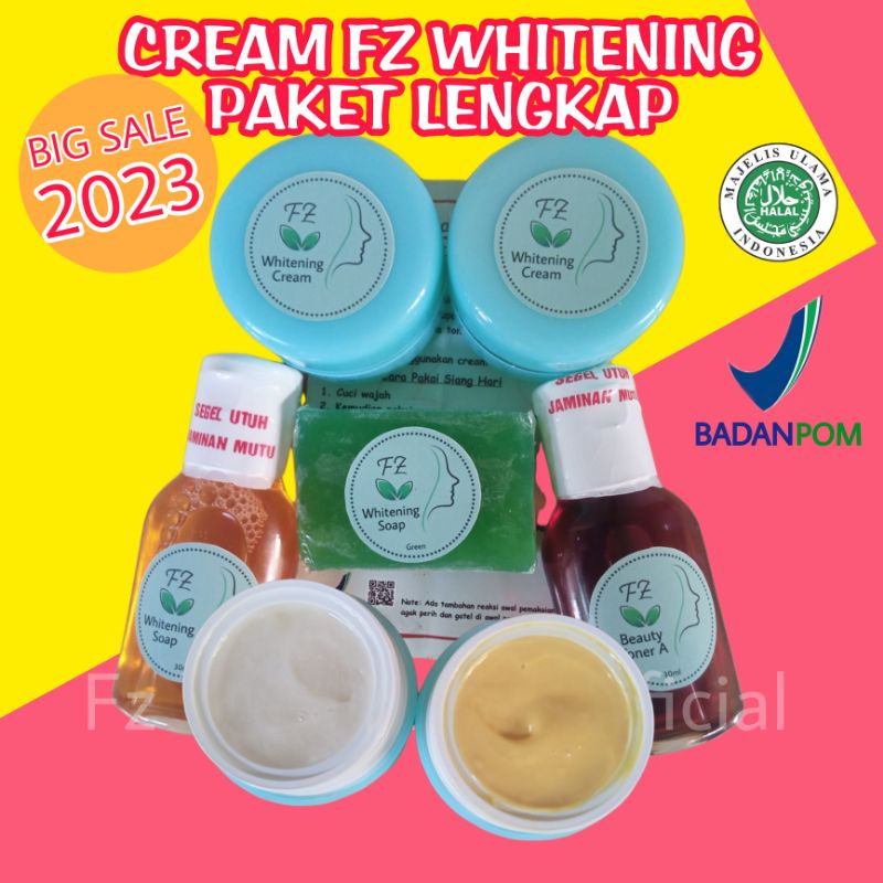 READY STOK KRIM FZ ORI BPOM || DISTRIBUTOR RESMI CREAM FZ WHITENING || ORIGINAL PRODUK