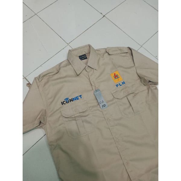 kemeja pln iconnet seragam pln iconnet baju pln iconnet baju pln iconet