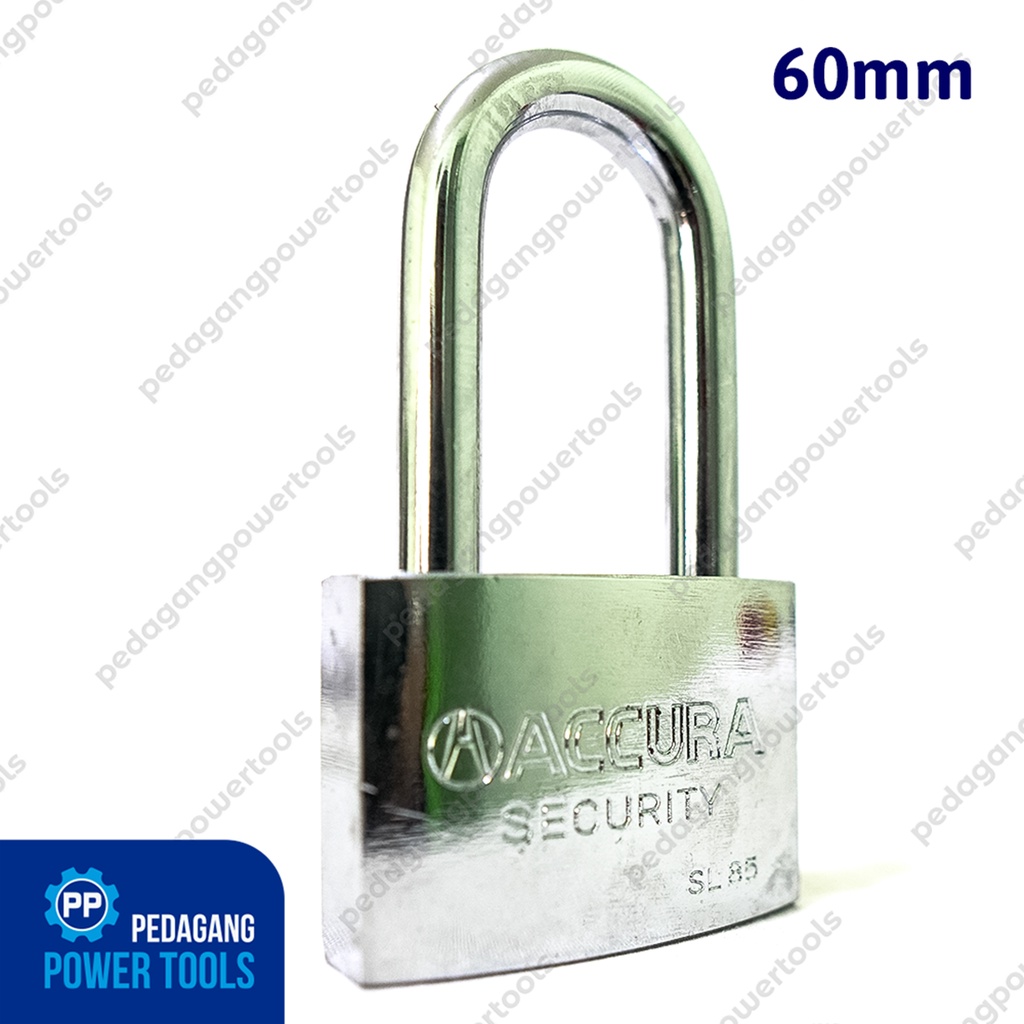 ACCURA GEMBOK BESI 60 MM LONG PADLOCK KUNCI PAGAR RUMAH LEHER PANJANG