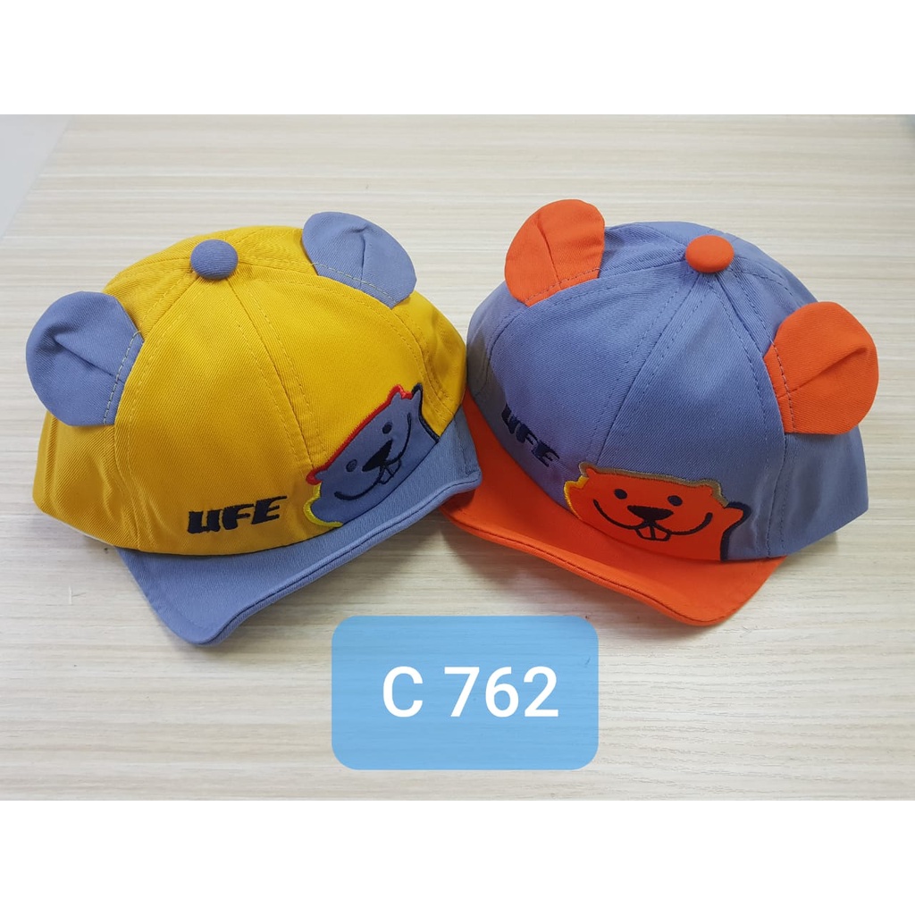 Topi Baby Pet Bordir Print