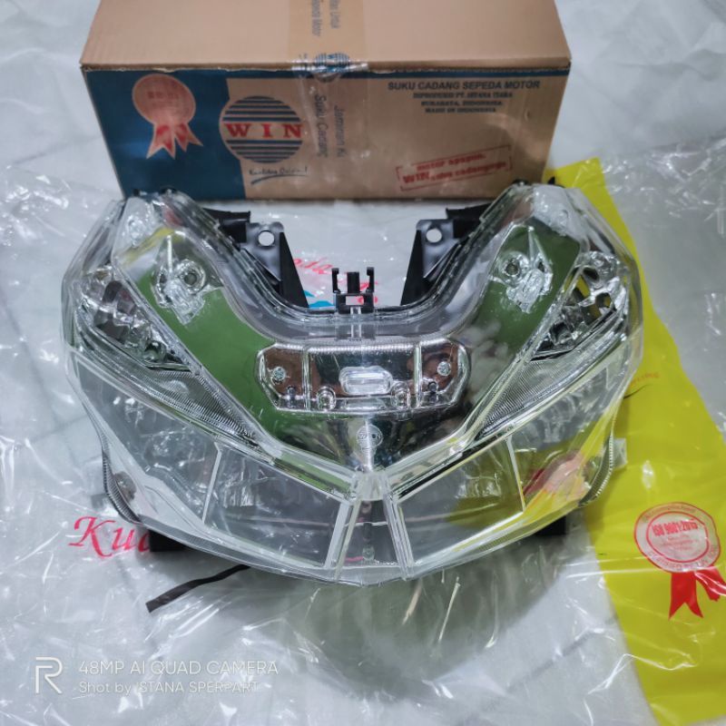 reflektor lampu depan vario 125 150 led K59 2015 - 2017 tenshi