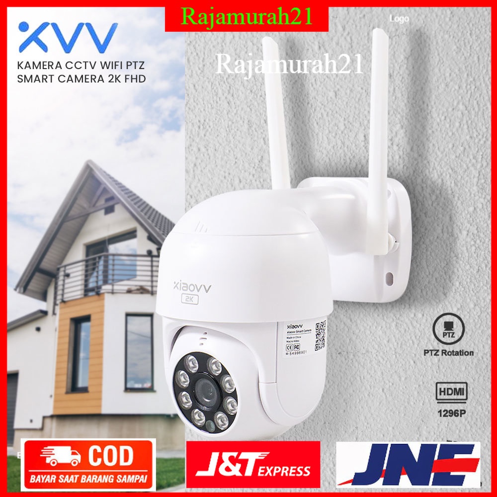 Xiaovv Kamera CCTV WiFi PTZ Smart Camera 2K FHD - P1 - White - FRCC08WH