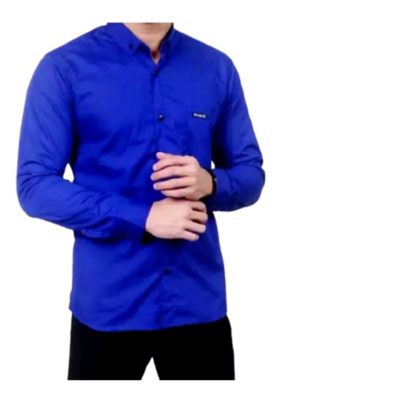 kemeja pria lengan panjang-kemeja pria polos-kemeja polos distro