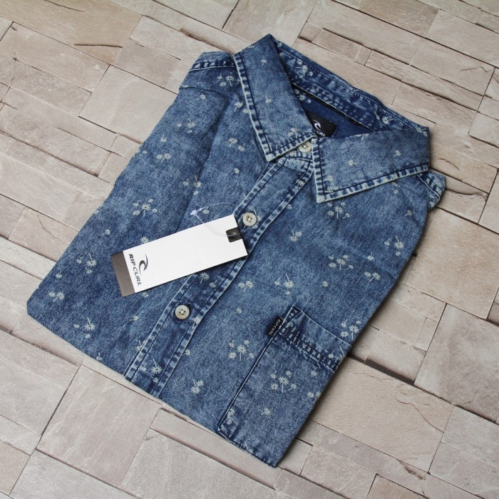 Hemat Kemeja Rip Curl Denim Acid Wash Original 100%