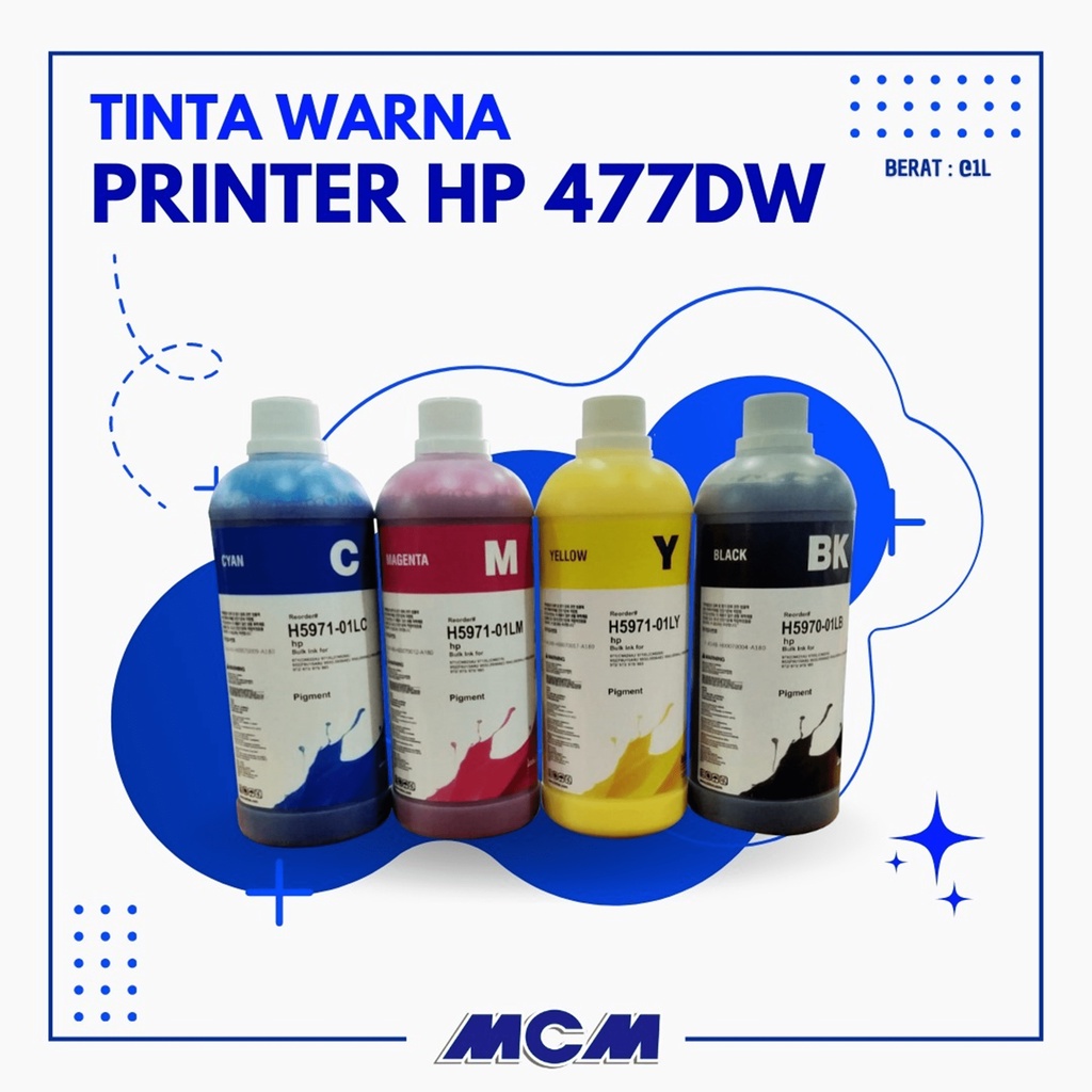 Toner Tinta Warna Printer HP 477DW 1000ml