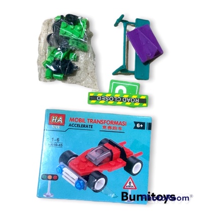 Mainan lego mobil dan motor