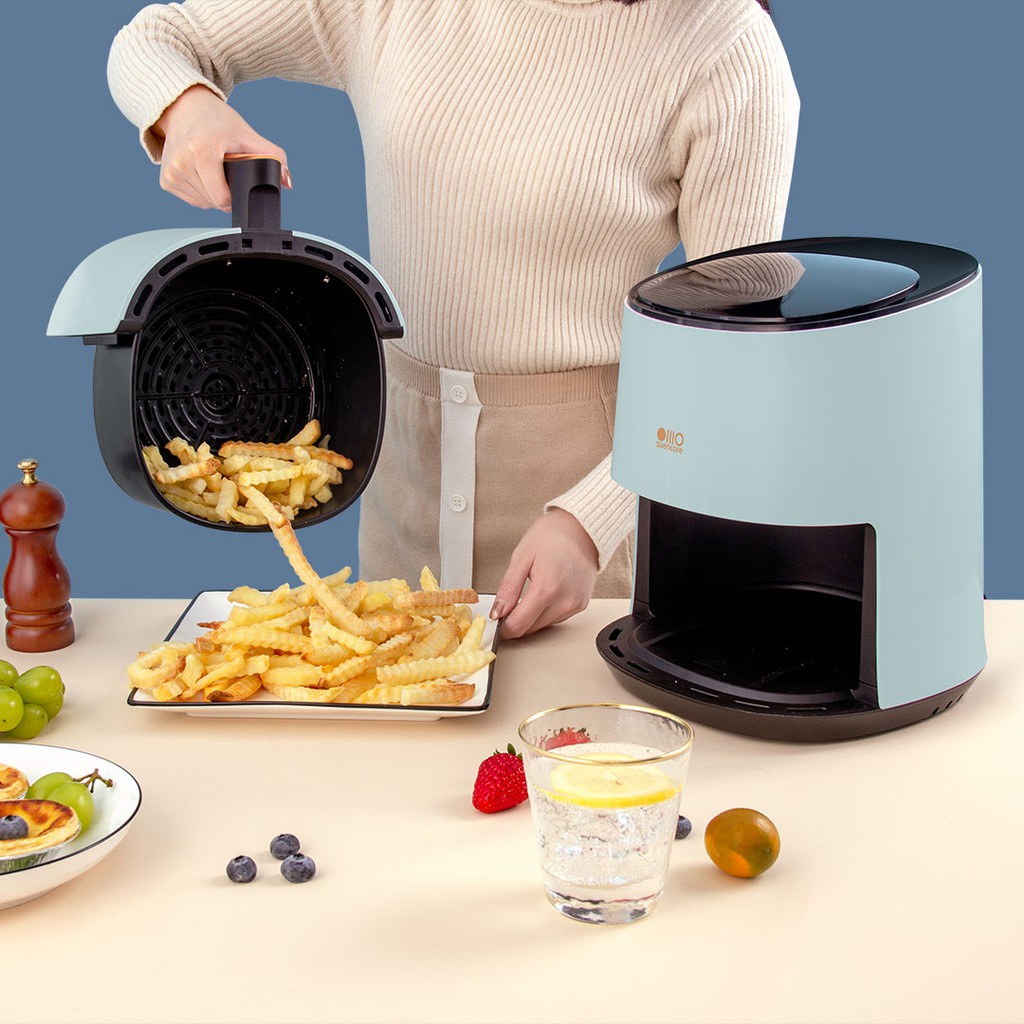 ZOLELE Smart Air Fryer 2.5L Peralatan Masak Oil-free Penggoreng Tanpa Minyak LCD Touch Control Digital Airfryer Oven Low Watt Listrik  K505W