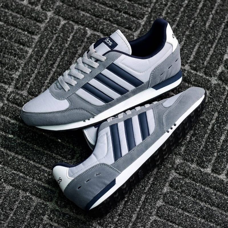 ADIDAS NEO CITY RACER GREY NAVY ORIGINAL SNEAKERS PRIA