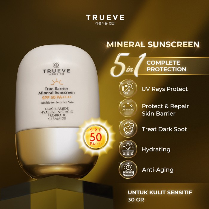 TRUEVE True Barrier Mineral Sunscreen 30 G