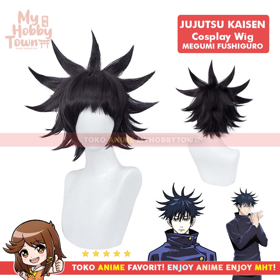 Wig Cosplay Anime Jujutsu Kaisen : Megumi Fushiguro