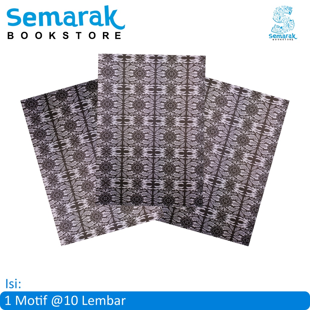 

SiDU Sinar Dunia Gift Wrap Kertas Kado HVS 65 x 49 cm - Motif Batik [1 Motif @10 Lembar]