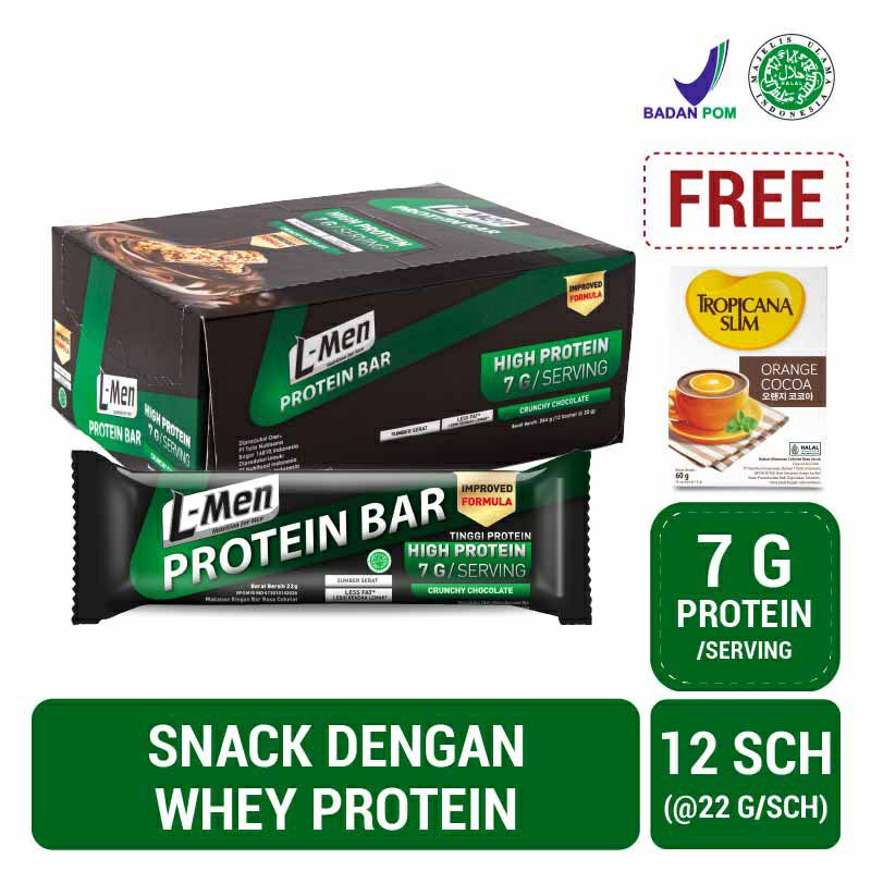 

Geratis Orange Cocoa tropica - L Men Bar Crunch Chocolate 12 Sachet Camilan