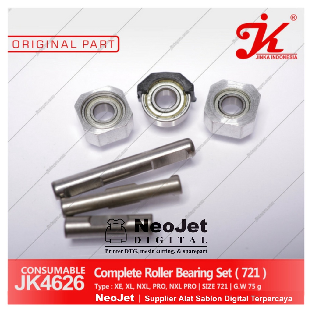 

Complete Bearing Set 721 Sparepart Mesin Cutting Sticker Jinka JK4626 Spare part