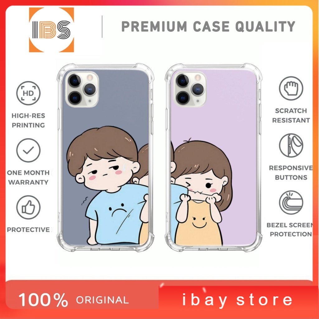Case Couple Gigit Oppo Vivo Samsung Realme Iphone Redmi Note 4 5 6 7 8 9 10 Plus X XR 11 12 13 Pro M