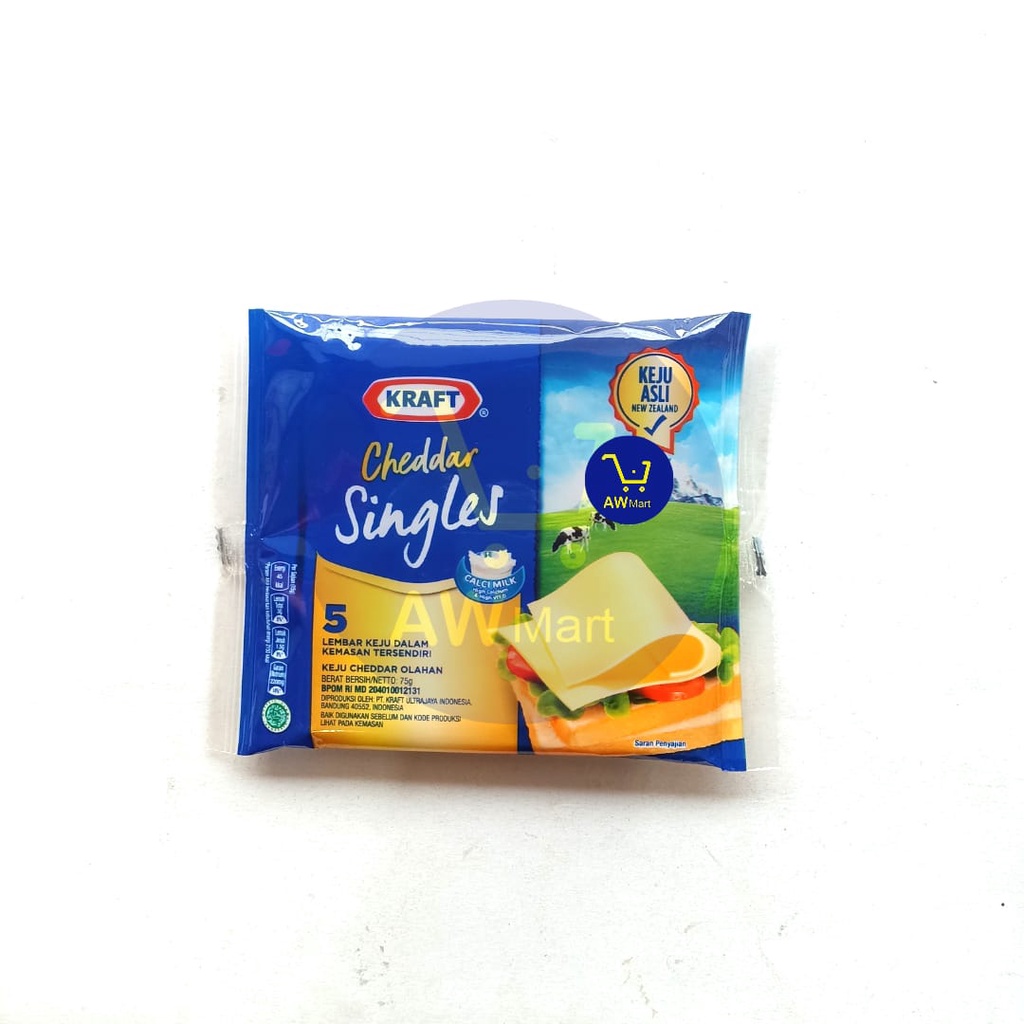 KEJU KRAFT SINGLE 75 GRAM ISI 5 LEMBAR - KEJU KRAFT SLICE SINGLES ISI 5