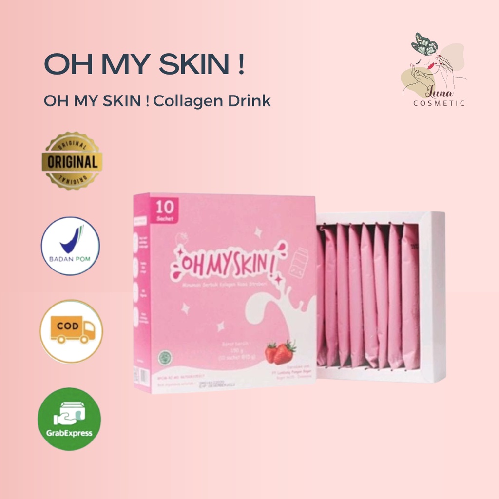 OH MY SKIN ! Collagen Drink Minuman Collagen Pemutih Badan Dan Glowing