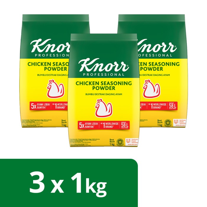 

Knorr Bumbu Rasa Ayam Refill 1Kg - 3 Pouch