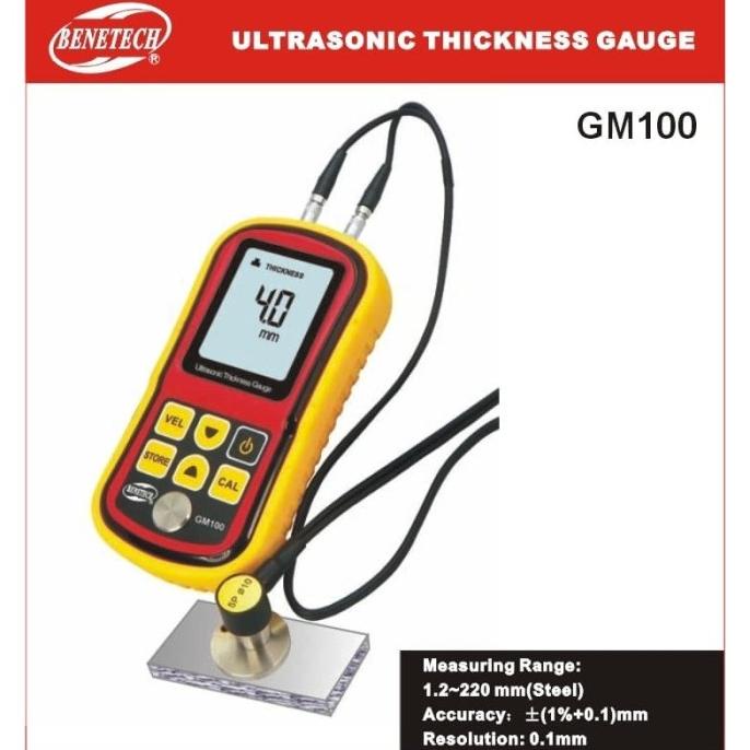 Ultrasonic Thickness Gauge GM100 BENETECH Tester GM-100 GM 100 Meter