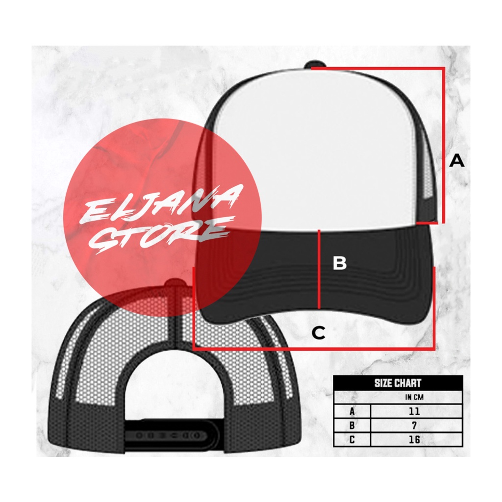 Topi Trucker Osiris | Skull Red | Skull Hat | Topi Snapback Animasi